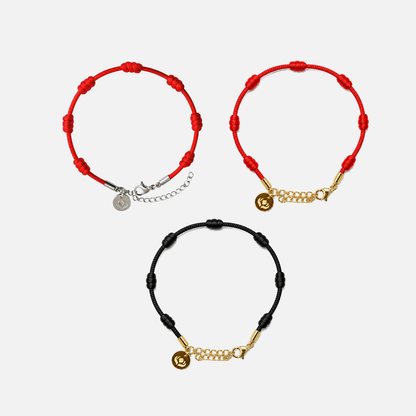Kit 3 Pulseiras Premium dos 7 Nós — as três cores