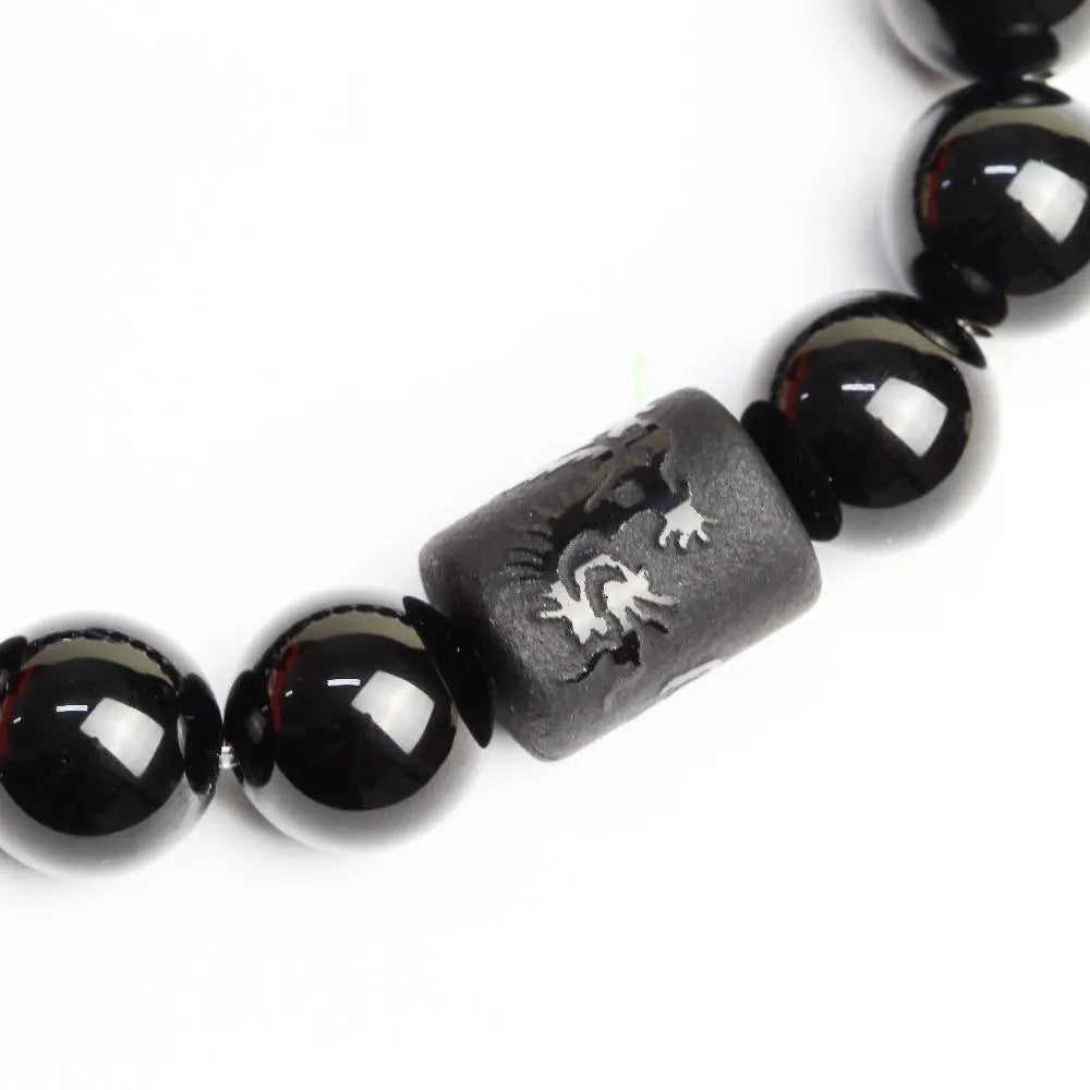 Kit Casal Fênix e Dragão em Obsidiana — detalhe