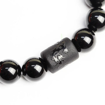 Kit Casal Fênix e Dragão em Obsidiana — detalhe