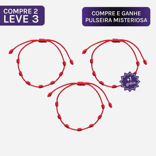 Compre 2 e Leve 3 Pulseiras dos 7 Nós