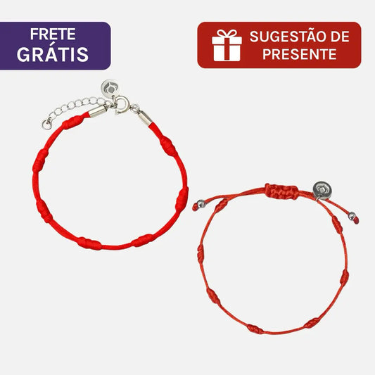 Kit 7 Nós Contra Inveja: 2 Pulseiras Premium dos 7 Nós
