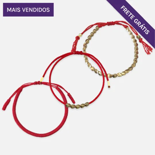 Pulseiras Budistas Da Tripla Proteção — foto principal