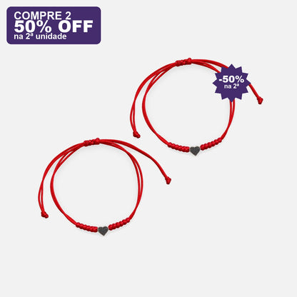 Pulseira Coração do Amor e Proteção Prateado — oferta compre 2 · 50% OFF na 2ª