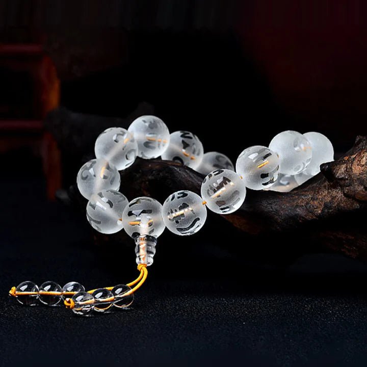 Pulseira da Meditação em Cristal Branco - Aurha