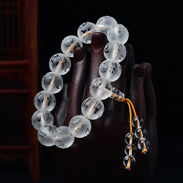 Pulseira da Meditação em Cristal Branco - Aurha