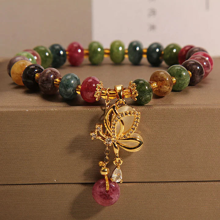 Pulseira da Paixão e Fortuna em Turmalina Colorida — estilo de vida