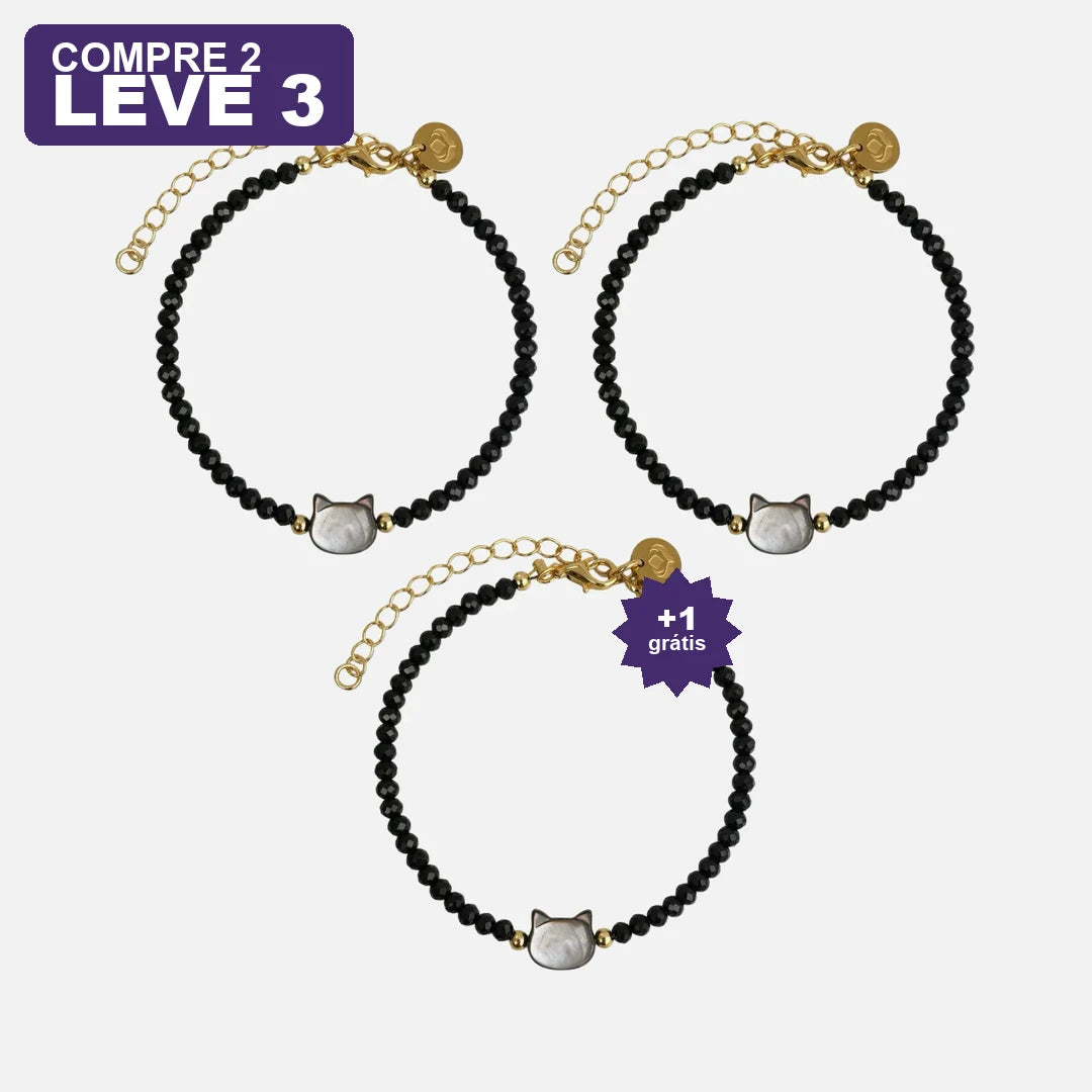 Pulseira Gato da Cura — oferta leve 3 pague 2