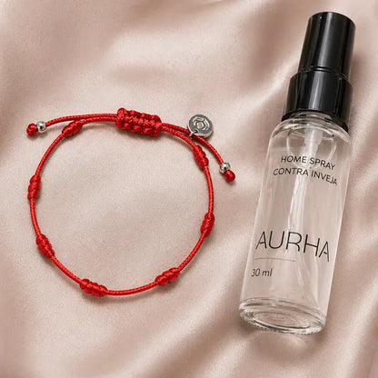 Oferta: Pulseira Premium dos 7 Nós + Aromatizador contra Inveja — foto principal