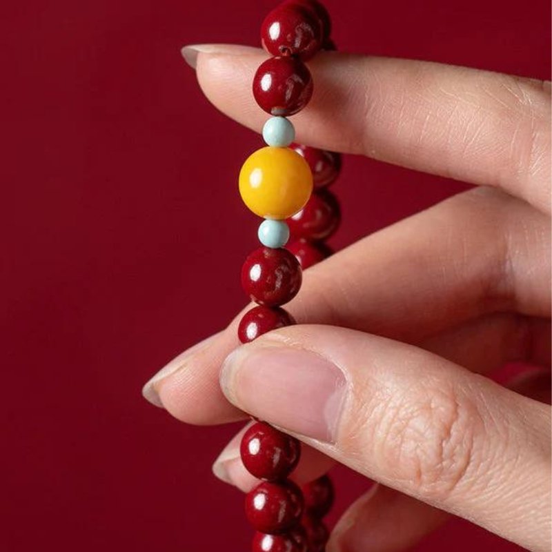 Pulseira Tibetana Bênção de Cinábrio - Aurha