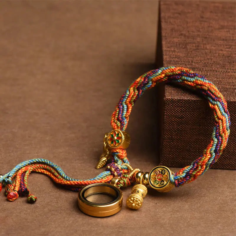 Pulseira Tibetana Colorida da Sorte — estilo de vida