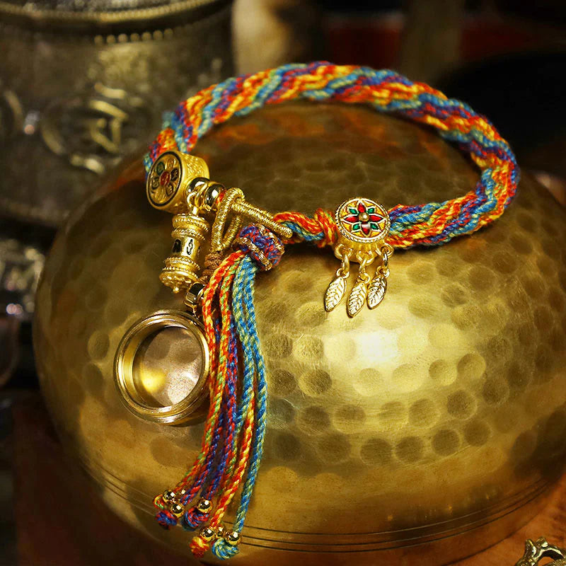 Pulseira Tibetana Colorida da Sorte — estilo de vida