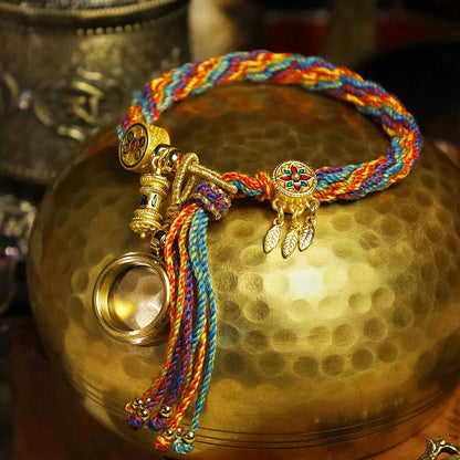 Pulseira Tibetana Colorida da Sorte — estilo de vida