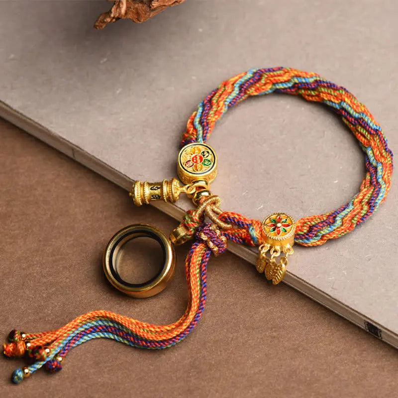 Pulseira Tibetana Colorida da Sorte — estilo de vida