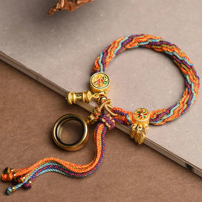 Pulseira Tibetana Colorida da Sorte — estilo de vida