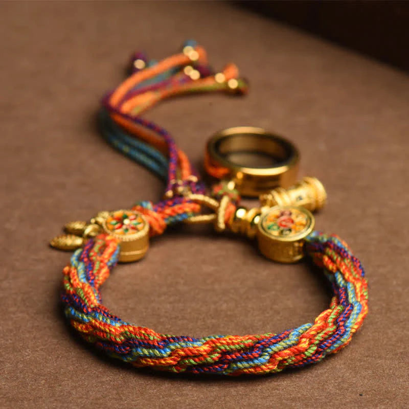 Pulseira Tibetana Colorida da Sorte — estilo de vida