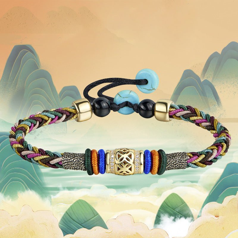 Pulseira Tibetana da Sorte - 8 Fios - Aurha