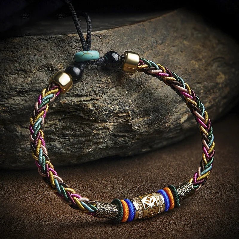 Pulseira Tibetana da Sorte - 8 Fios - Aurha