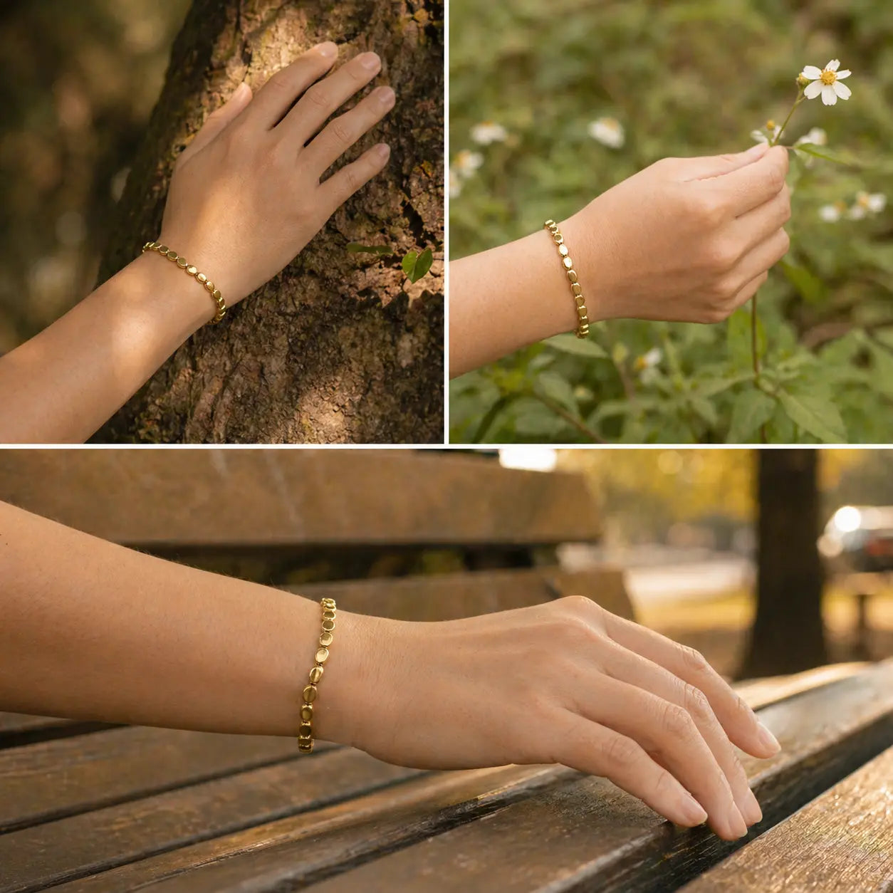 Pulseira Tibetana Da Sorte — no pulso