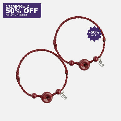 Pulseira Tibetana das Bênçãos em Cinábrio Vermelho — oferta compre 2 · 50% OFF na 2ª