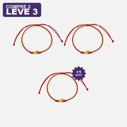 Pulseira Tibetana Dragão da Prosperidade — oferta leve 3 pague 2