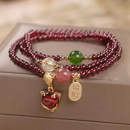 Pulseira Tripla Fortuna — estilo de vida