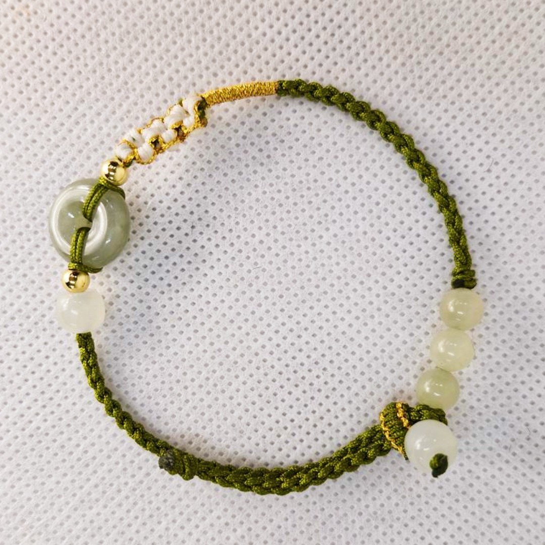 Pulseira Verde da Tranquilidade em Jade - Aurha