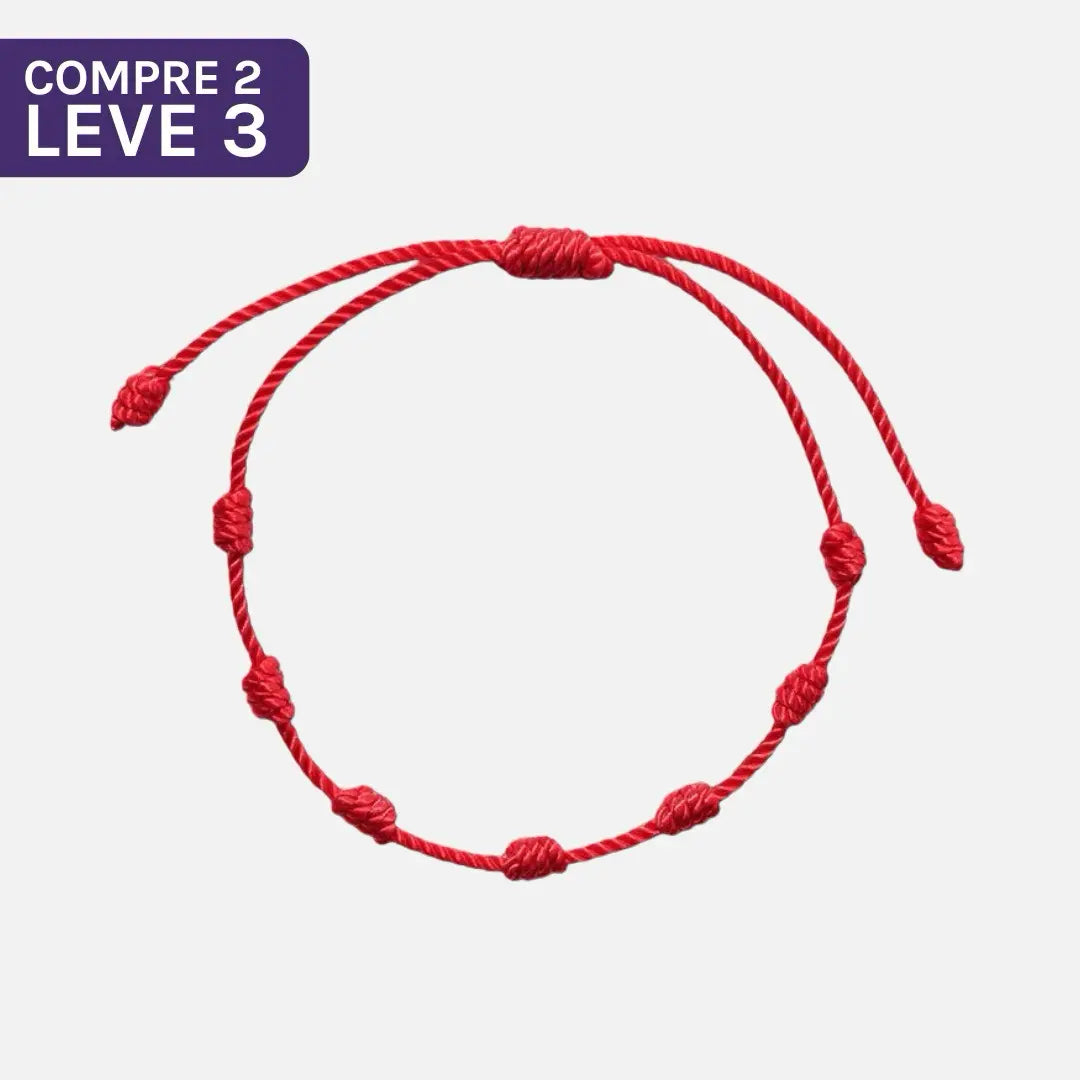 Pulseira Vermelha dos 7 Nós — foto principal