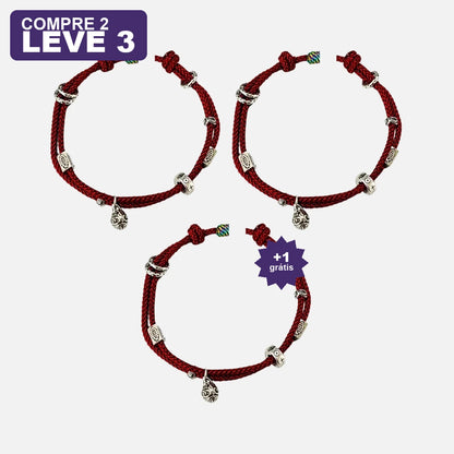 Pulseira Vermelha Carpa do Sucesso — oferta leve 3 pague 2