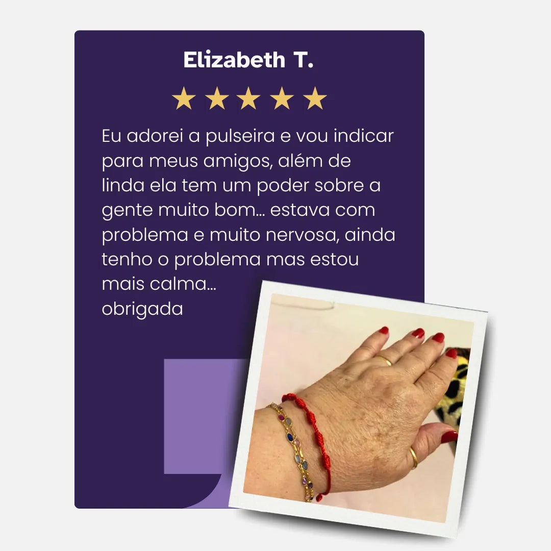 Pulseira Vermelha dos 7 Nós