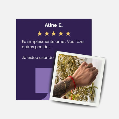 Pulseira Vermelha dos 7 Nós