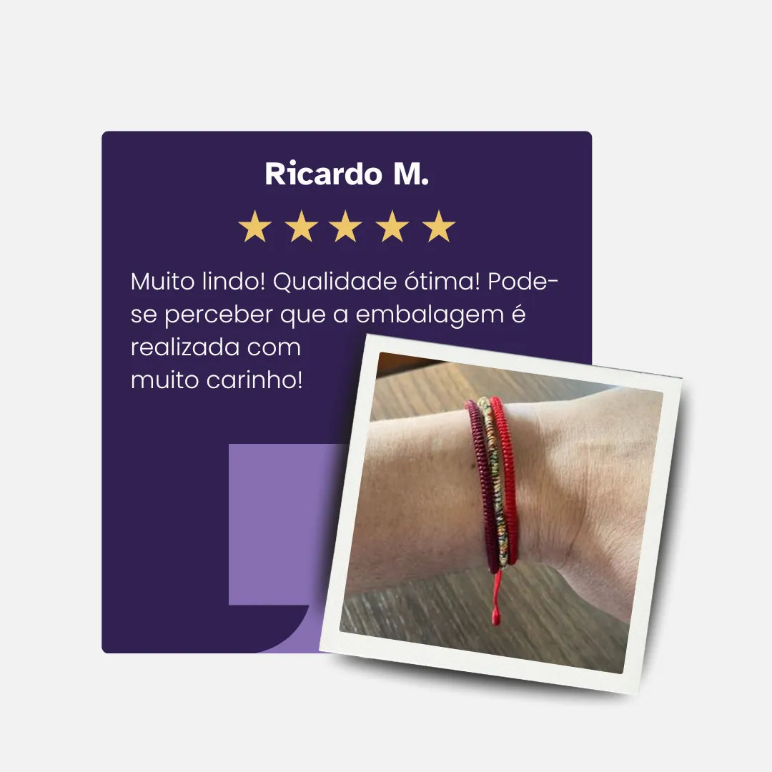 Pulseiras Budistas da Prosperidade