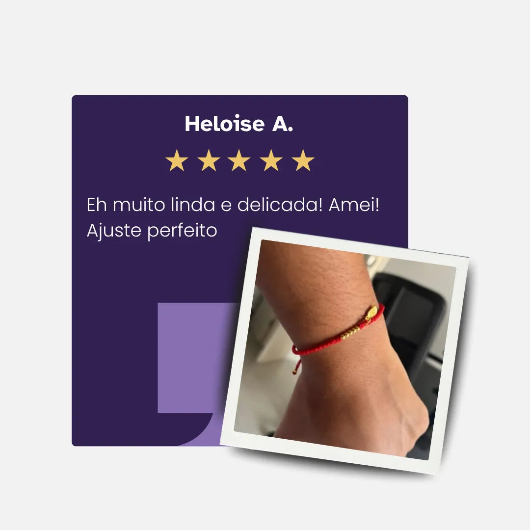 Pulseira Tibetana Vermelha da Prosperidade