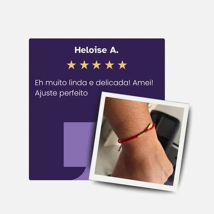 Pulseira Tibetana Vermelha da Prosperidade
