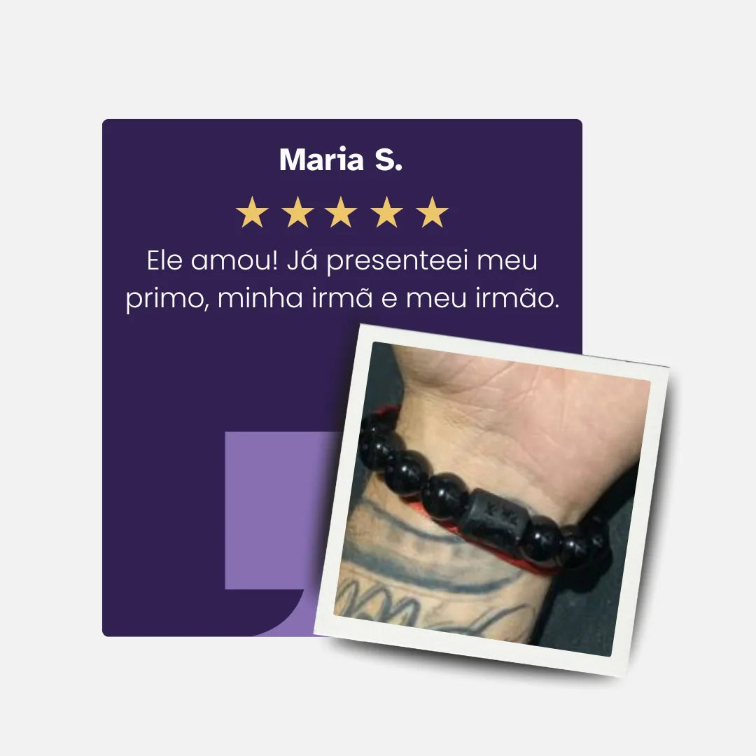 Pulseira Dragão em Obsidiana