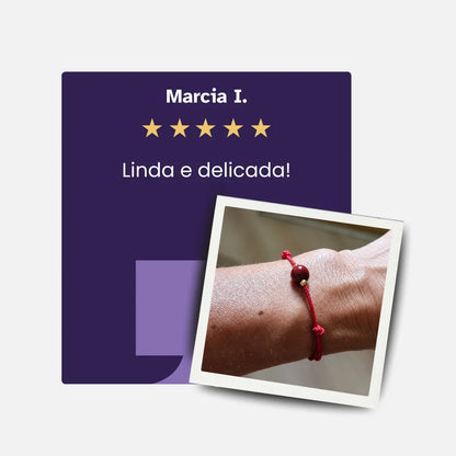 Pulseira Vermelha da Concentração — depoimento de cliente