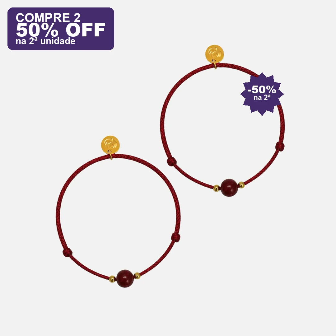 Pulseira Vermelha da Concentração — oferta compre 2 · 50% OFF na 2ª