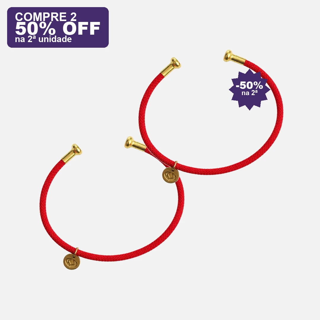 Pulseira Vermelha da Conexão — oferta compre 2 · 50% OFF na 2ª