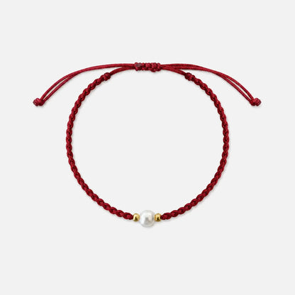 Pulseira Vermelha da Cura Contas de Pérolas — foto principal