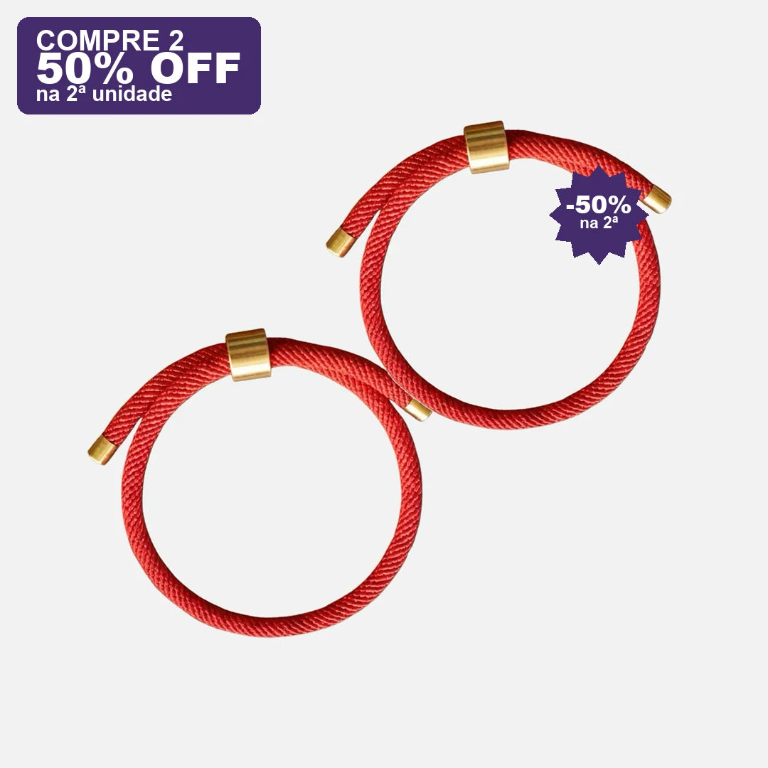 Pulseira Vermelha da Força e Proteção — oferta compre 2 · 50% OFF na 2ª