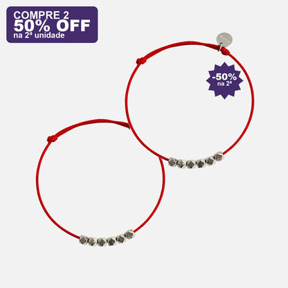 Pulseira Vermelha da Saúde e Vitalidade — oferta compre 2 · 50% OFF na 2ª