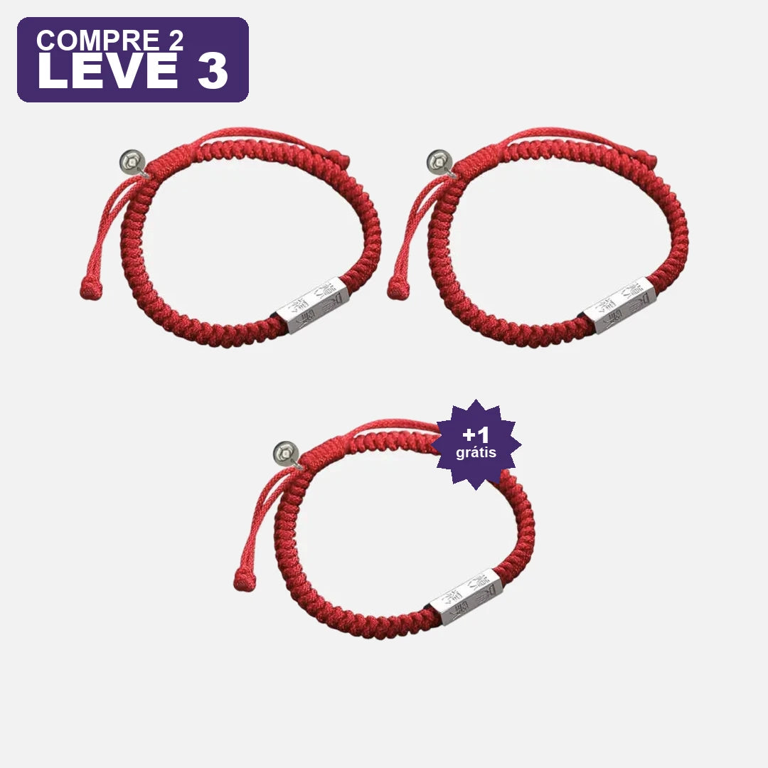 Pulseira Vermelha do Guardião Sagrado — oferta leve 3 pague 2