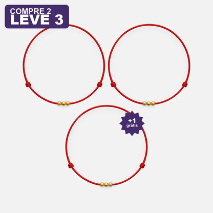 Pulseira Vermelha Fio da Intenção — oferta leve 3 pague 2