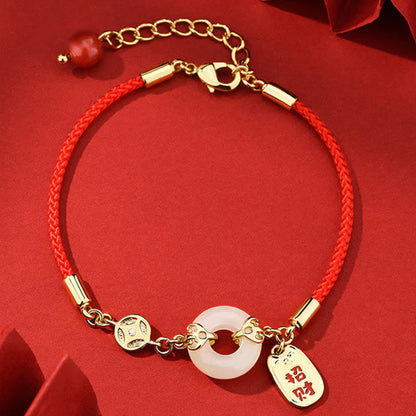 Pulseira Vermelha Fivela da Paz e Fortuna — foto principal