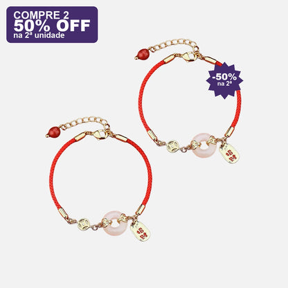 Pulseira Vermelha Fivela da Paz e Fortuna — oferta compre 2 · 50% OFF na 2ª