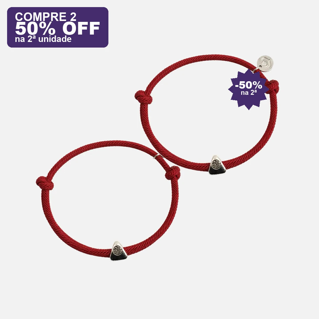 Pulseira Vermelha Fu da Sorte — oferta compre 2 · 50% OFF na 2ª