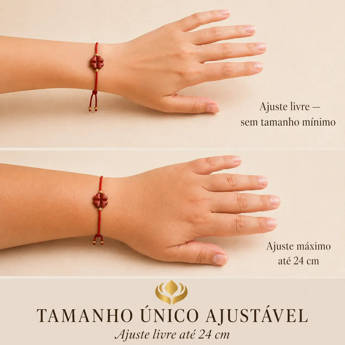 Pulseira Vermelha Trevo da Riqueza