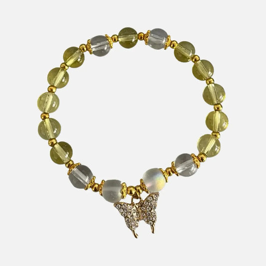 Pulseira da Prosperidade em Pedra da Lua e Citrino