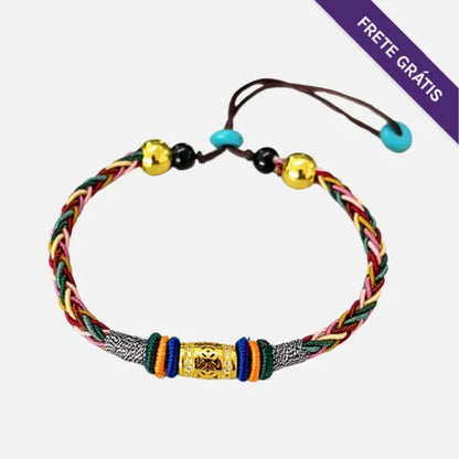 Pulseira Tibetana da Sorte - 8 Fios