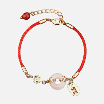 Pulseira Vermelha Fivela da Paz e Fortuna