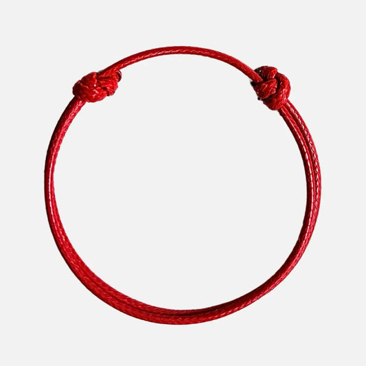 Pulseira Vermelha Couro da Proteção